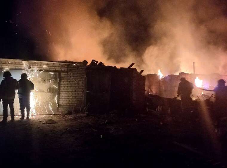 In the Sumy region, SES rescuers extinguished a fire caused by an attack by the occupiers