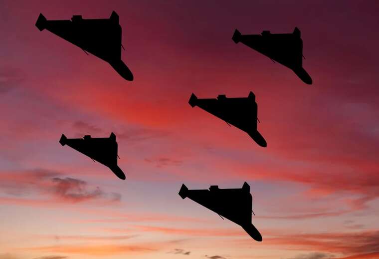 В Харькове прогремела серия взрывово во время атаки БПЛА "Шахед"