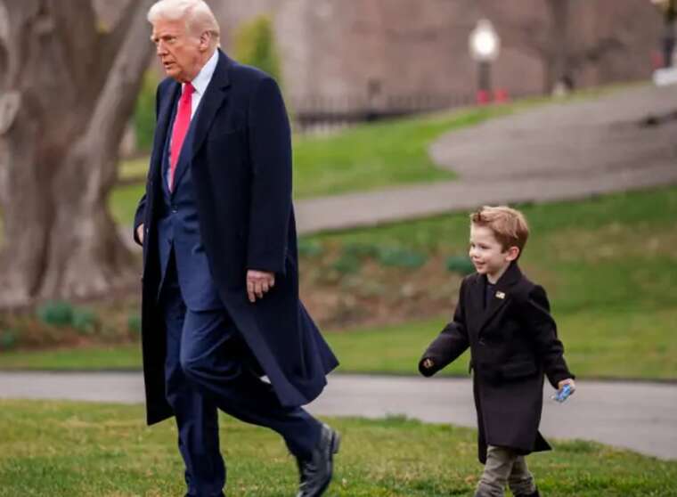 Дональда Трампа бачили в компанії маленького сина Ілона Маска