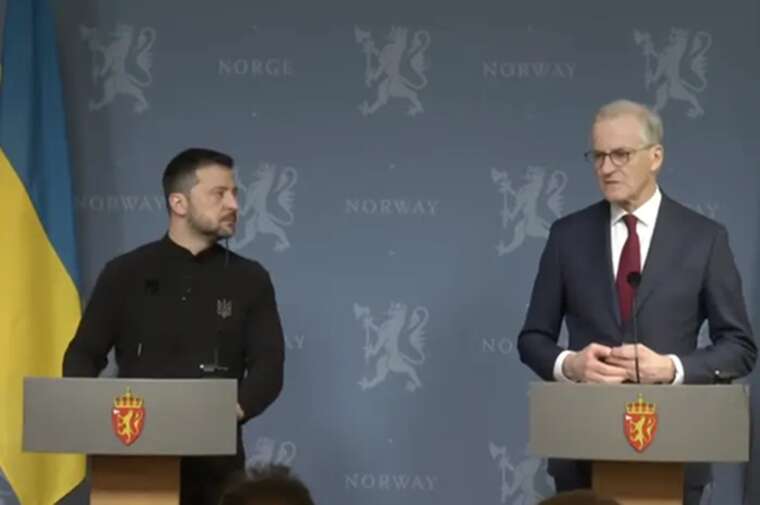 Зеленський перепросив перед прем’єром Норвегії за велику кількість питань на пресконференції