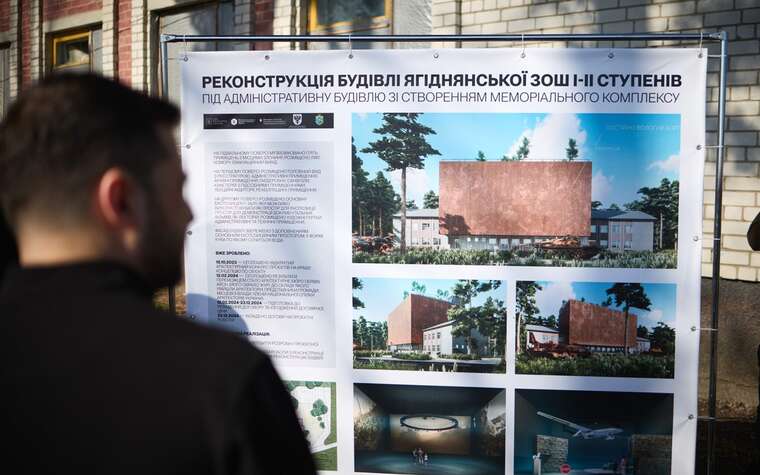 Zelenskyy arrived in Yahidne in the Chernihiv region