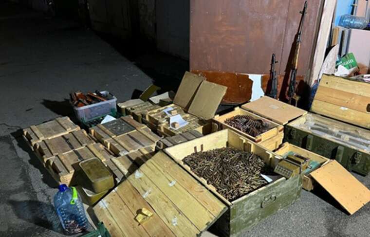 The SBI discovered a large weapons cache in downtown Kyiv