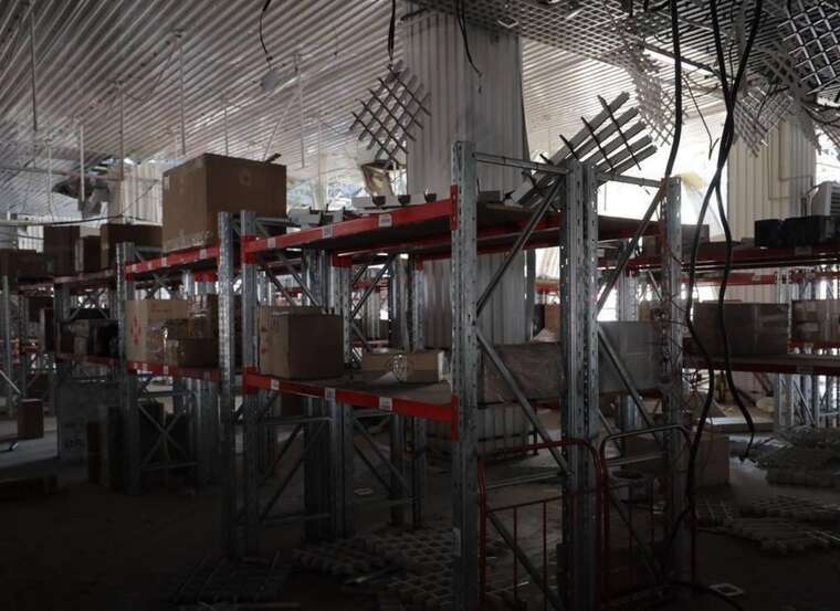 Russian terrorists attacked a Nova Poshta branch in Odesa with a Shahed drone