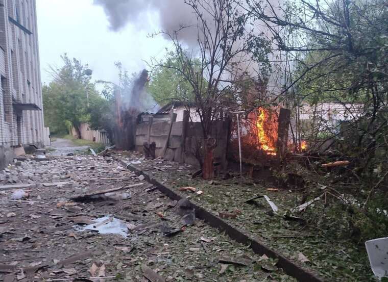 The occupiers attacked Uman: a school building was damaged and a man was injured