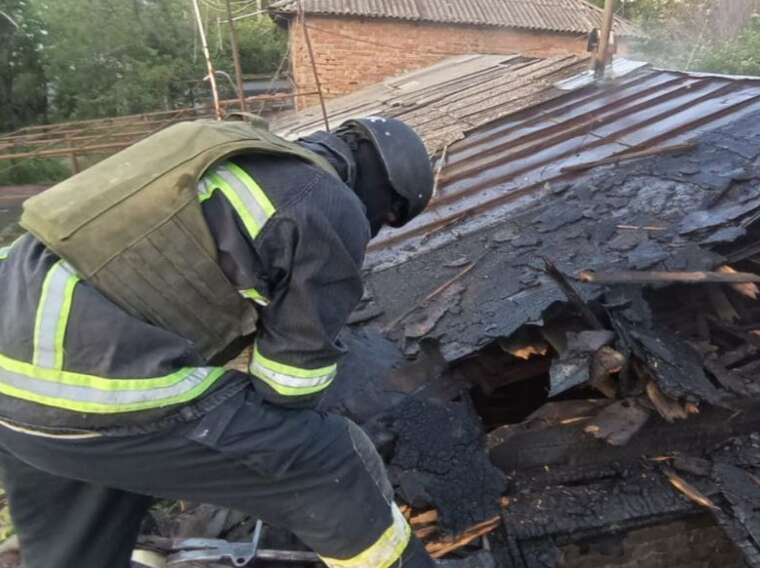 As a result of Russian shelling in the Nikopol district, a person was injured, and a fire broke out