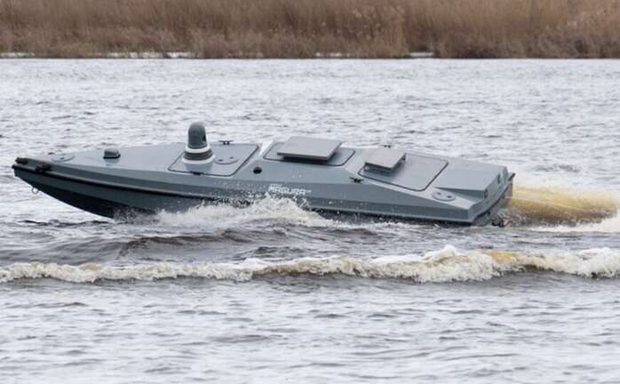 The DIU of the MoD showcased a new type of maritime drone carrier