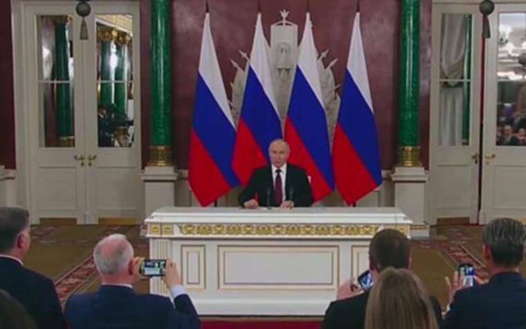 Путін звинуватив Україну в зриві перемир’я: заявив, що РФ неодноразово пропонувала припинення вогню