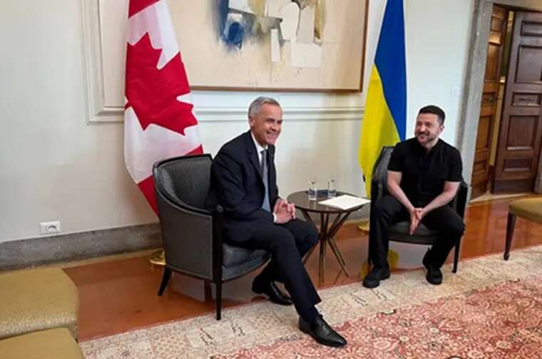 Zelenskyy met with Canadas Prime Minister Carney in Rome
