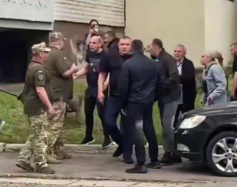 In Cherkasy, a conflict arose between local residents and TRC employees