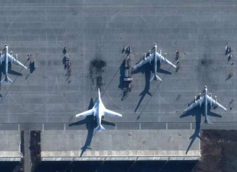 The SSU has released exclusive video footage of FPV drone strikes on Russias strategic aviation