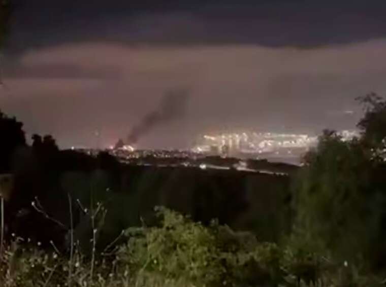 Iran struck in the area of Ben Gurion Airport near Tel Aviv