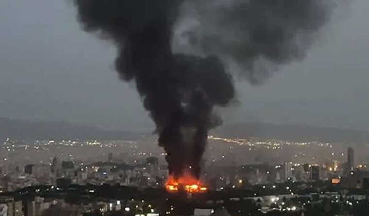In Tehran, an explosion occurred: a large-scale fire broke out