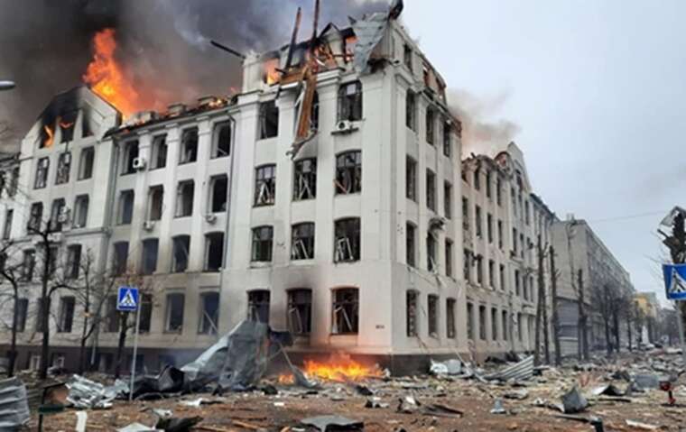 Preliminary damages from Russian attacks on Kharkiv are estimated at 10 billion euros