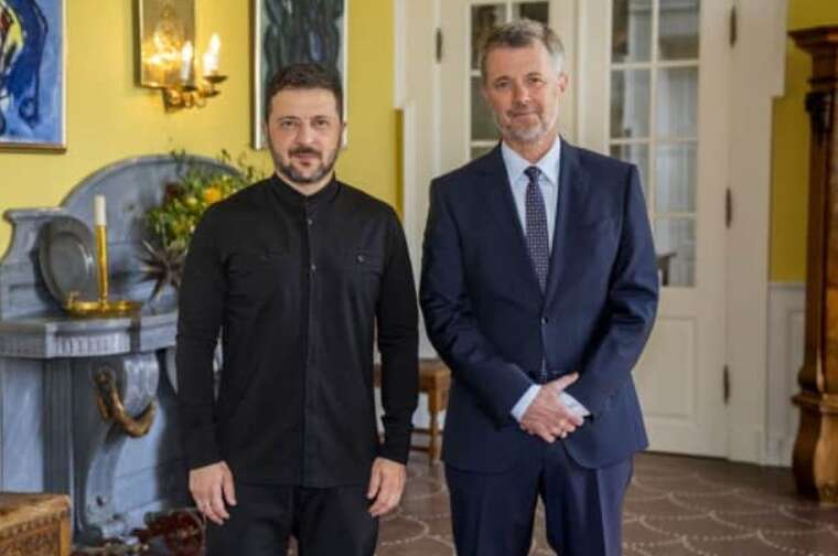 Зеленский провел встречу с королем Дании Фредериком X