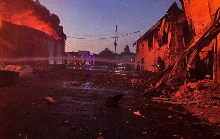 The occupiers attacked the Kyiv region: there are casualties, houses were damaged, and a warehouse was on fire