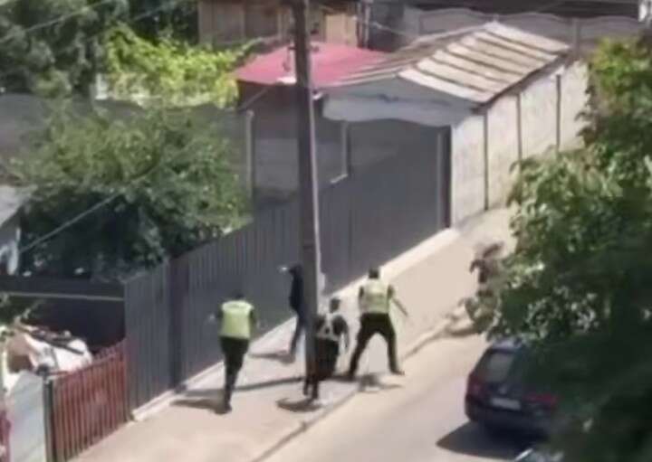 Attack on a military commissar and a policeman in Khmelnytskyi: video of the incident published