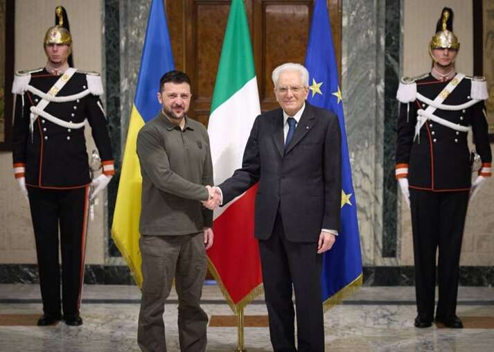 Zelenskyy arrived in Rome for a visit