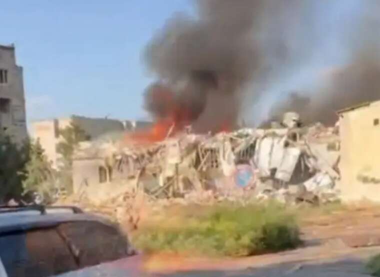 The occupiers struck a store in Dobropillya