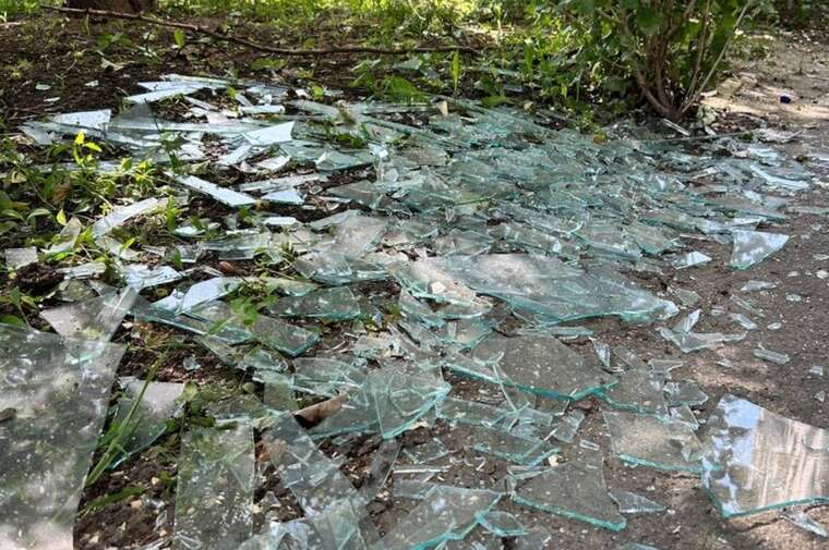 В городе Павлоград во время атаки дронов были слышны взрывы