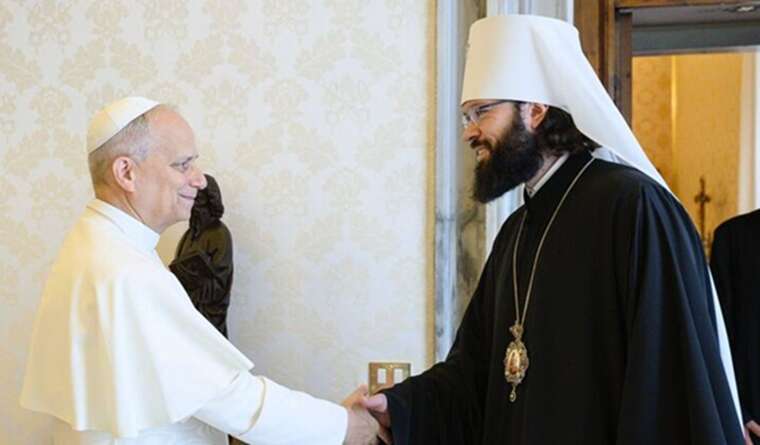 У РФ заявили, що новий папа Римський обговорив Україну з делегацією РПЦ