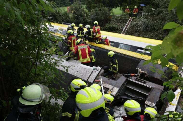 Авария поезда в Германии: среди пострадавших пассажиров есть граждане Украины