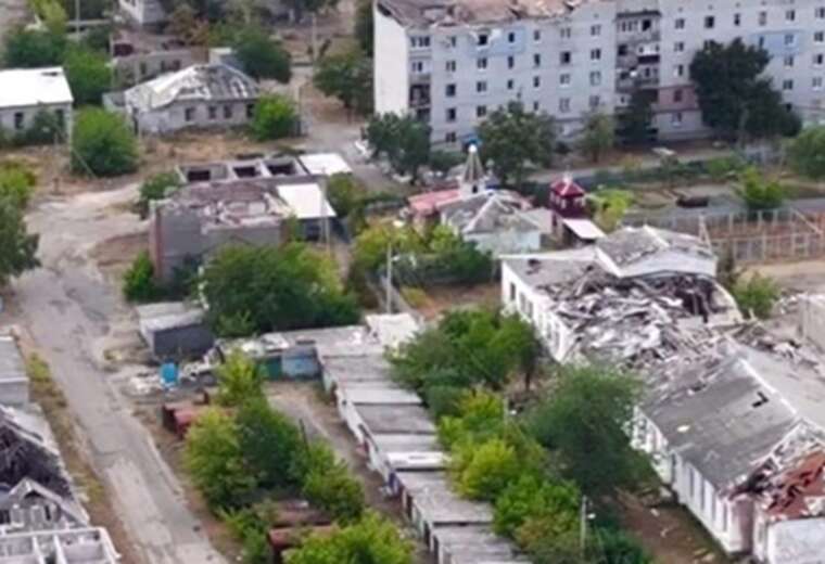 The AFU showed the city of Lyman in the Donetsk region, destroyed by Russian troops