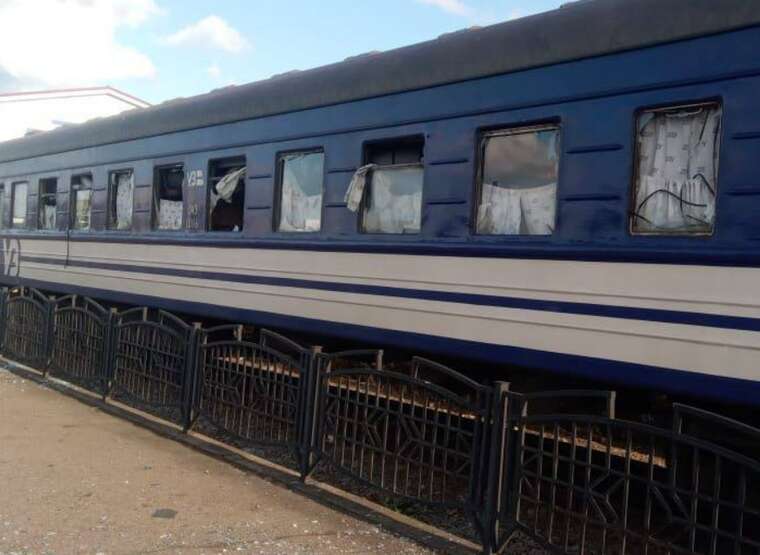 Strike on Sumy: "Kharkiv — Uzhhorod" train damaged, passengers unharmed