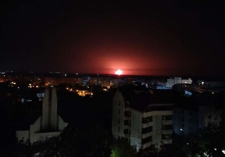 Shelling in Izmail District: a gas pipeline was damaged, the fire was visible from Romania
