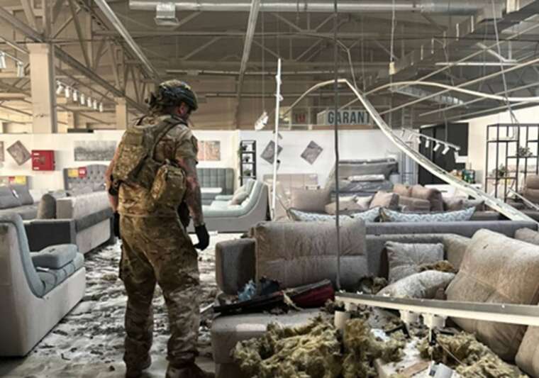 Russian strike on Kharkiv: what the "Furniture Labyrinth" looks like after the attack