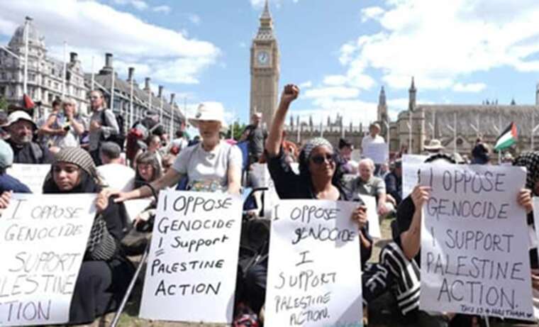 В Лондоне на акции в поддержку Палестины задержали около 500 участников