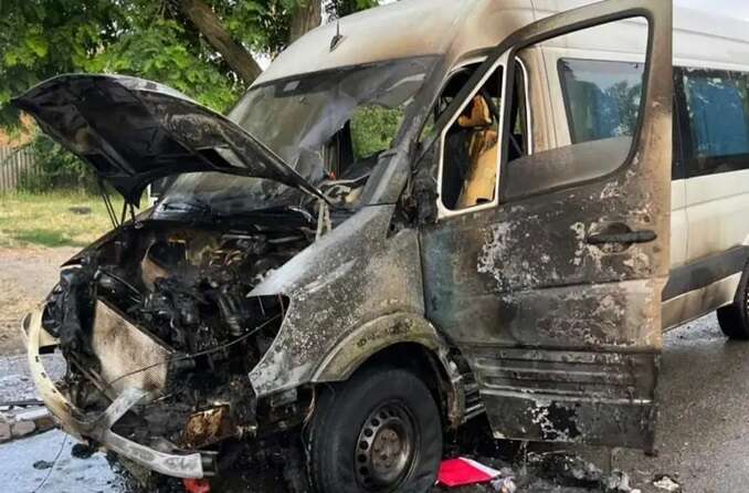 In the Dnipropetrovsk region, an enemy drone hit a minibus: there are dead and injured