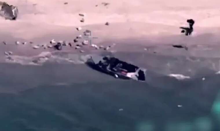 The Navy destroyed a Russian high-speed boat with occupiers on board