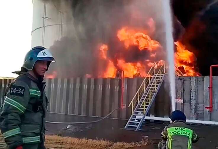 In the Belgorod region of the RF, drones damaged tanks at an oil depot