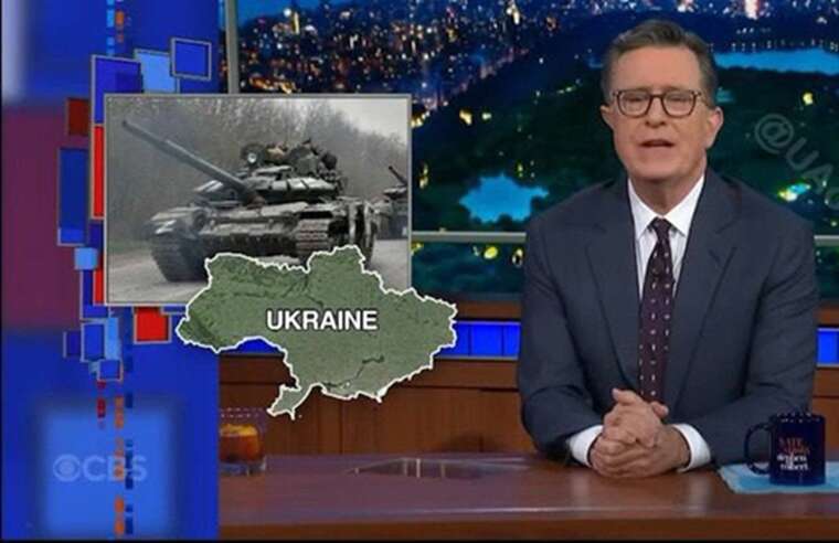 В американському The Late Show показали мапу України без Криму