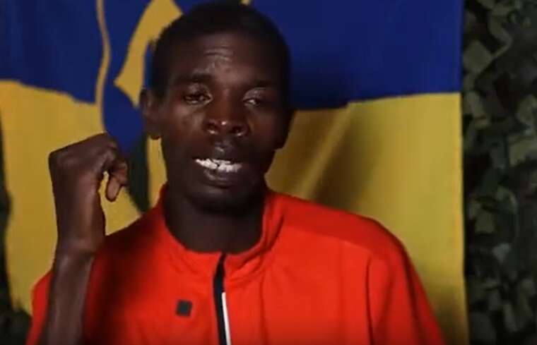 Ukrainian soldiers captured a Kenyan citizen who was fighting against Ukraine