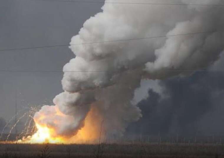 In the occupied Luhansk region, the AFU destroyed an ammunition depot of the invaders with a UAV strike