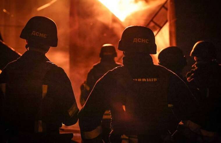 The occupiers struck an infrastructure facility in Nizhyn: a fire broke out