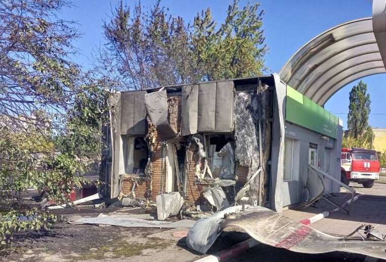 In the occupied Pervomaysk, drones attacked a gas station