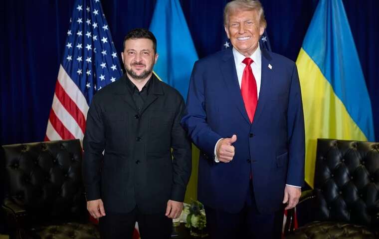 "He is a brave man": The White House showed a photo of the meeting between Trump and Zelenskyy