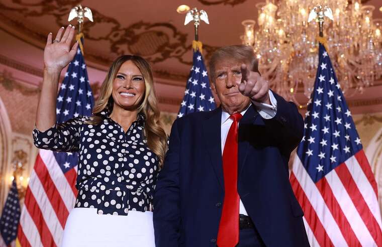 Американские СМИ показали видео эмоционального разговора Трампа и Мелании