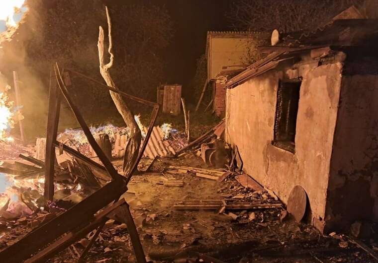 The occupiers launched a missile strike on the Chernihiv region: agricultural enterprise equipment was damaged, a man was killed