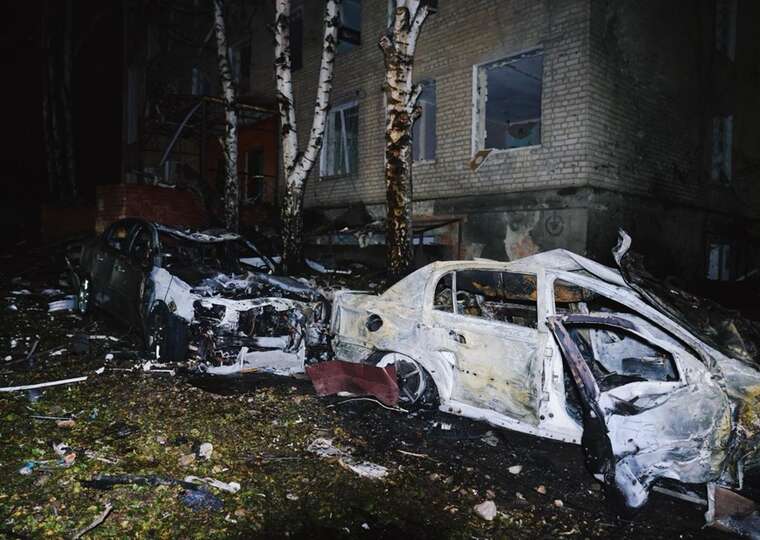 Missile strike on Balakliya: The State Emergency Service publishes photos of the aftermath of the strike on the city center