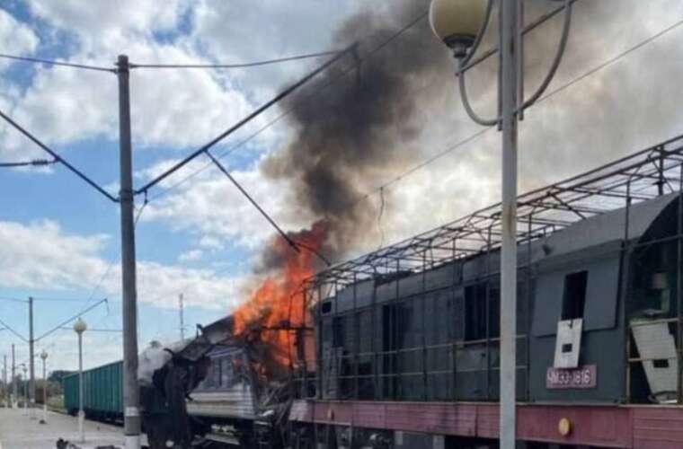 Strike on Shostka railway station: 8 people hospitalized, among them three children