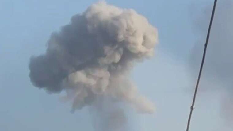 The occupiers attacked Kherson: smoke rose, a fire broke out