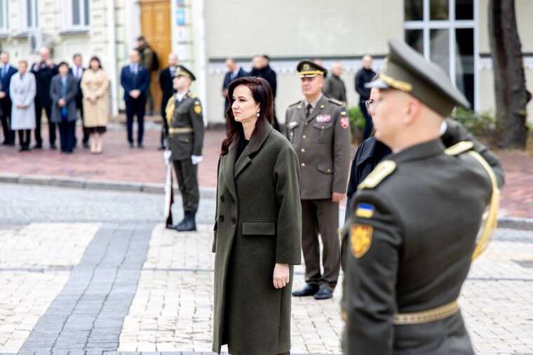The Prime Minister of Lithuania, Inga Ruginiene, arrived in Kyiv for her first visit