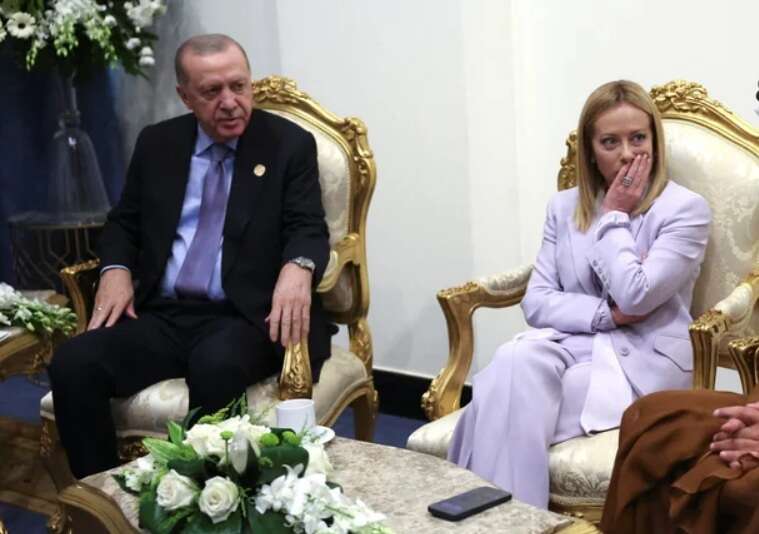 Ердоган на саміті в Єгипті пожартував, що Мелоні має кинути палити