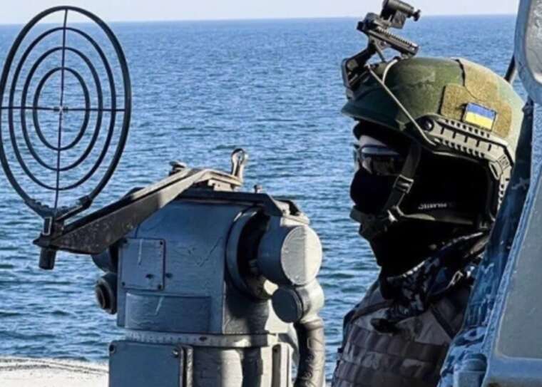 Ukrainian fighters destroyed an ammunition depot on the Kinburn Spit