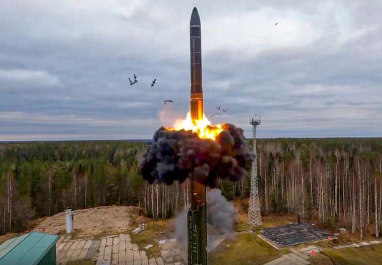 Росія показала кадри запуску МБР «Ярс» під час ядерних навчань