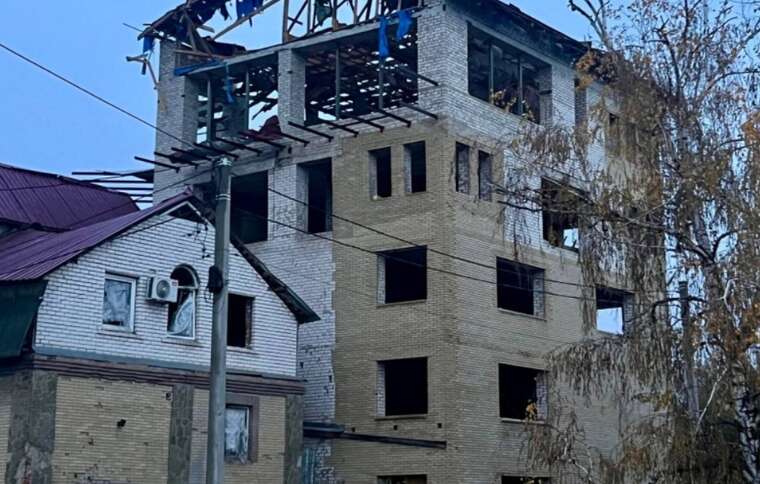 Enemy drones struck Chuhuiv: 6 hits recorded, a large-scale fire broke out