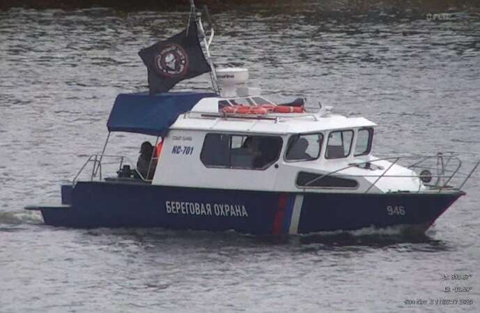 Російський прикордонний катер під прапором ПВК "Вагнера" помітили на кордоні з Естонією